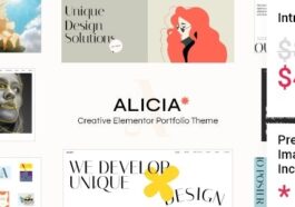 Alicia Elementor Portfolio Theme Nulled Free Download