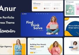 Anur Portfolio WordPress Theme Nulled Free Download