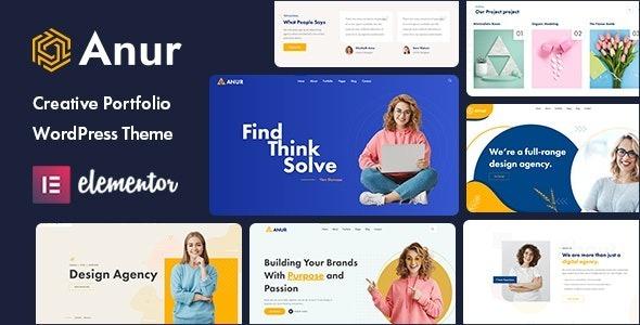 Anur Portfolio WordPress Theme Nulled Free Download