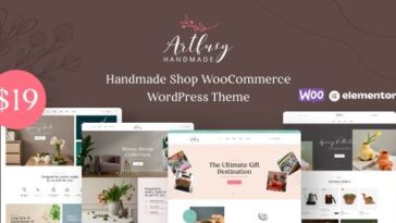 Artfusy Handmade & Crafts Shop WordPress Theme Nulled Free Download