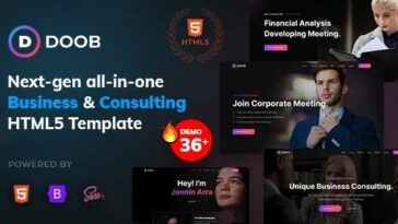 Doob Business & Consulting Bootstrap 5 Template Nulled Free Download
