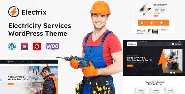 Electrik Electricity Services WordPress Theme Nulled Free Download