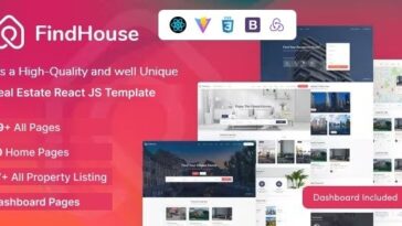FindHouse Real Estate React JS Template Nulled Free Download