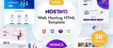 Hostiko Hosting HTML & WHMCS Template With Isometric Design Nulled Free Download