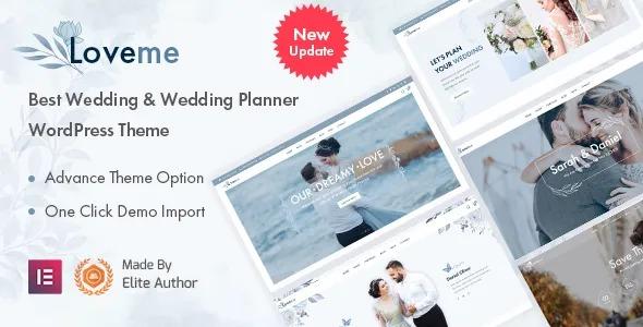 Loveme Wedding & Wedding Planner WordPress Theme Nulled Free Download