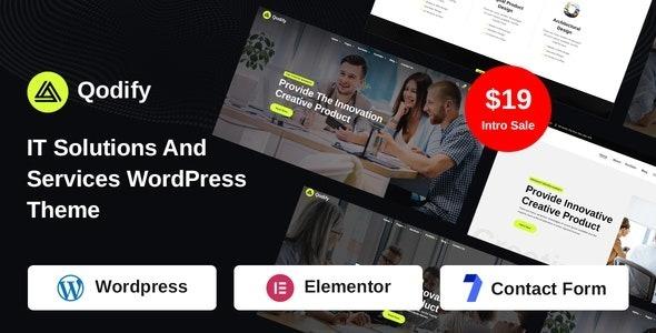 Qodify IT Solutions And Services WordPress Theme Nulled Free Download