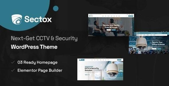 Sectox CCTV & Security WordPress Theme Nulled Free Download