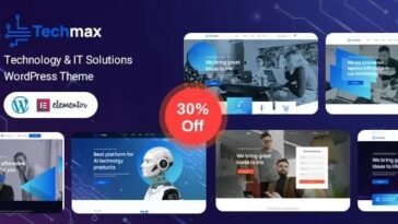 Techmax IT Solutions & Technology WordPress Theme Nulled Free Download