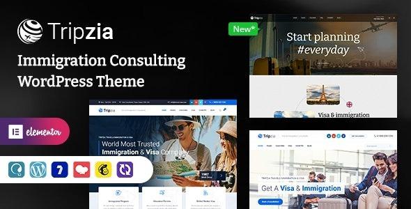 Tripzia Immigration Consulting WordPress Theme + RTL Nulled Free Download