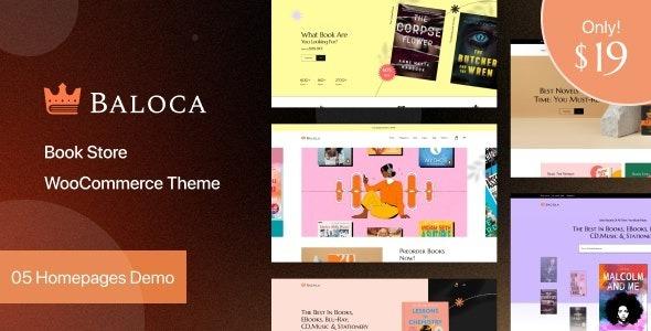 Baloca Book Store WooCommerce Theme Nulled Free Download