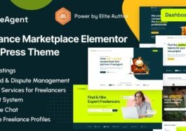 FreeAgent Freelance Marketplace Elementor WordPress Theme Nulled Free Download