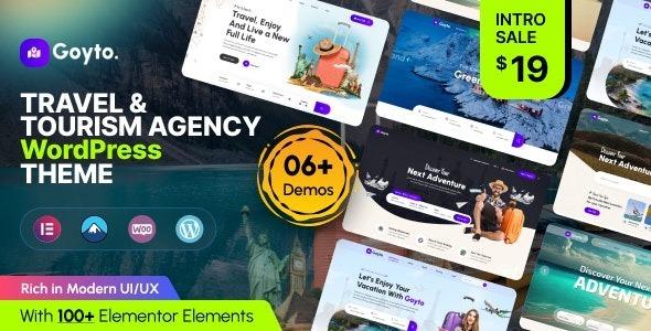 Goyto Travel & Tourism Agency WordPress Theme Nulled Free Download