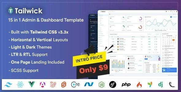 Tailwick Tailwind CSS Admin & Dashboard Template Nulled Free Download