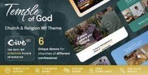 Temple of God Religion and Church WordPress Theme Nulled Free Download