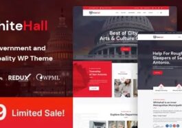 White Hall Municipal and Government WordPress Theme Nulled Free Download