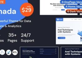 Anada Data Science & Analytics Saas WordPress Theme Nulled Free Download