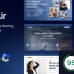 Coolair Air Conditioning & Heating HVAC WordPress Theme Nulled Free Download