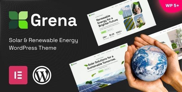 Grena Solar & Renewable Energy WordPress Theme Nulled Free Download