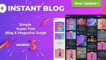 Instant Blog Facebook Instant Articles Blog, Google AMP Nulled Free Download