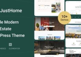 Justhome Real Estate WordPress Theme Nulled Free Download