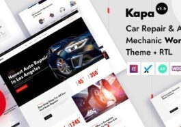 Kapa Car Repair & Auto Services WordPress Theme Nulled Free Download