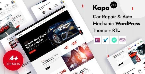 Kapa Car Repair & Auto Services WordPress Theme Nulled Free Download