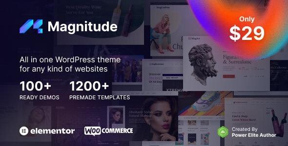 Magnitude Multi-Purpose Elementor Website & eCommerce Builder WordPress Theme Nulled Free Download