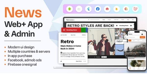 Newsify News & Magazine Flutter App, News Website Nulled Free Download