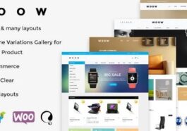 WOOW Responsive WooCommerce WordPress Theme Nulled Free Download