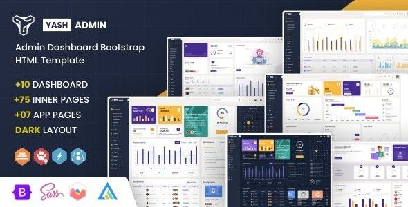 YashAdmin Admin Dashboard Bootstrap HTML Template Nulled Free Download