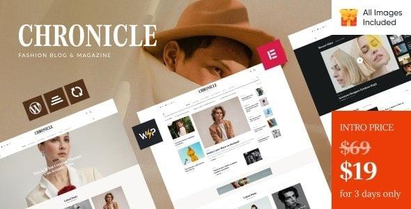 Chronicle Magazine & Blog WordPress Theme Nulled Free Download