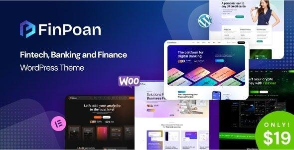 FinPoan Fintech, Banking and Finance WordPress Theme Nulled Free Download