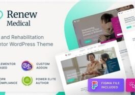 Renew Medical Physiotherapy & Rehabilitation Clinic Medical WordPress Theme Nulled Free Download