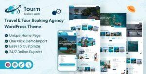 Tourm Travel & Tour Booking Agency WordPess Theme Nulled Free Download