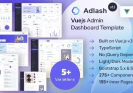 Adlash Vuejs Admin Dashboard Template Nulled Free Download